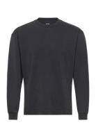 Hco. Guys Knits Tops T-shirts Long-sleeved Black Hollister