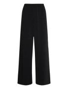 Humasz Pants Bottoms Trousers Wide Leg Black Saint Tropez