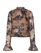 Serino Tops Blouses Long-sleeved Beige Munthe