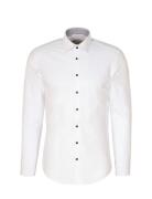 Business Kent Patch5 Tops Shirts Business White Seidensticker