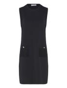 Viscose-Blend Knitted Dress, Doxina Polvipituinen Mekko Black Ivo Nikk...