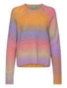 Sweater L/S Tops Knitwear Jumpers Pink United Colors Of Benetton