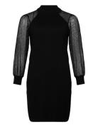 Carnaja Ls Sequins High Neck Dress Knt Lyhyt Mekko Black ONLY Carmakom...