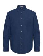 Reg Indigo Dot Shirt Tops Shirts Casual Blue GANT