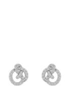 Mayfair Knot Ear S/Clear - Accessories Jewellery Earrings Studs Silver...