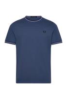 Twin Tipped T-Shirt Designers T-shirts Short-sleeved Navy Fred Perry