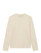 Crew Ls T-Shirt Tops T-shirts Long-sleeved White Les Deux