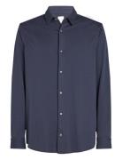 Liquid Touch Jersey Shirt Tops Shirts Casual Navy Calvin Klein