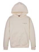 Mini Corp Hoodie Tops Sweat-shirts & Hoodies Hoodies Cream Tommy Hilfi...