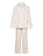 Pyjamas Set Gauze Aop Pyjamasetti Pyjama Multi/patterned Lindex