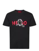 Deyladec Tops T-shirts Short-sleeved Black HUGO