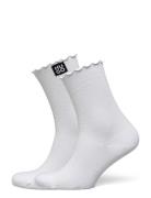 2P Rs Rib Patch Cc W Lingerie Socks Regular Socks White HUGO