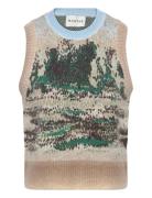 Spacy Vests Knitted Vests Beige Munthe