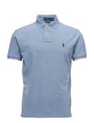 The Iconic Mesh Polo Shirt Tops Polos Short-sleeved Blue Polo Ralph La...