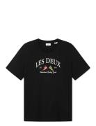 Ivy League T-Shirt Tops T-shirts Short-sleeved Black Les Deux