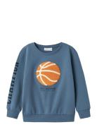 Nmmtage Nreg Sweat Bru Tops Sweat-shirts & Hoodies Sweat-shirts Blue N...