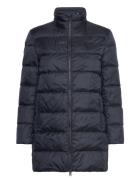 Light Down Coat Topattu Pitkä Takki Black GANT