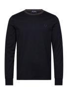 Twin Tipped T-Shirt Tops T-shirts Long-sleeved Navy Fred Perry