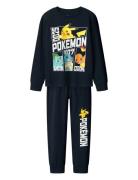 Nkmdamien Pokemon Ls Nightset Noos Sky Pyjamasetti Pyjama Navy Name It