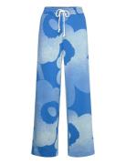 Varret Unikko Bottoms Trousers Wide Leg Blue Marimekko