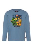 Lwtano 621 - T-Shirt L/S Tops T-shirts Long-sleeved T-shirts Blue LEGO...