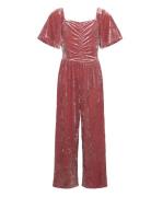 Jumpsuit Crushed Velvet Jumpsuit Haalari Pink Lindex