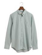 Reg Classic Poplin Banker Shirt Tops Shirts Casual Green GANT