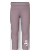 Nmfdavina Aop Swe Legging Bru Bottoms Leggings Purple Name It