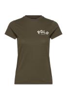 Cotton Jersey-Ssl-Tsh Tops T-shirts & Tops Short-sleeved Khaki Green P...