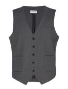 Superflex Knitted Waistcoat Puvun Liivi Grey Lindbergh