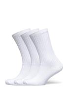 3-Pack Rib Socks Underwear Socks Regular Socks White Weekday