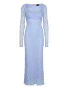 Adoni Lace Midi Dress Polvipituinen Mekko Blue Bardot