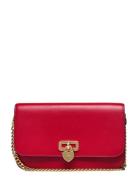 Leather Large Tanner Chain Wallet Bags Crossbody Bags Red Lauren Ralph...