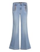 High-Rise Flare Sailor Jean Bottoms Jeans Flares Blue Lauren Ralph Lau...