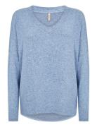 Sc-Biara Tops Knitwear Jumpers Blue Soyaconcept