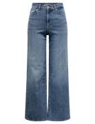 Onlmadison Blush Hw Wide Dnm Tai853 Noos Bottoms Jeans Wide Blue ONLY