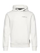 Bowman Logo Hood Tops Sweat-shirts & Hoodies Hoodies White Sail Racing