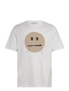 Wwbobby Miley T-Shirt Tops T-shirts Short-sleeved White Wood Wood