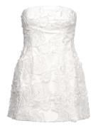 Karoline Lace Hourglass Dress Lyhyt Mekko White Bardot