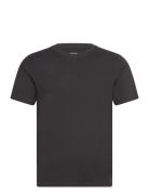 Standard Midweight T-Shirt Tops T-shirts Short-sleeved Black Weekday