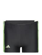 Adidas Colorblock 3-Stripes Swim Boxer Uimashortsit Black Adidas Perfo...