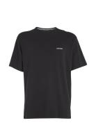 S/S Crew Neck Tops T-shirts Short-sleeved Black Calvin Klein