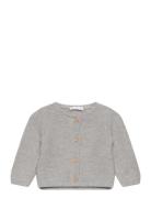 Button Knit Cardigan Tops Knitwear Cardigans Grey Mango