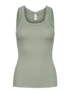 Sc-Sarona Tops T-shirts & Tops Sleeveless Green Soyaconcept