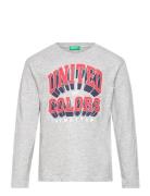 T-Shirt L/S Tops T-shirts Long-sleeved T-shirts Grey United Colors Of ...