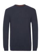 Cotton Classics Knit Crew Tops Knitwear Round Necks Navy Superdry