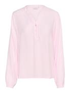 Kamathilde Blouse Tops Blouses Long-sleeved Pink Kaffe