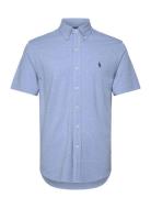 Featherweight Mesh Shirt Tops Shirts Short-sleeved Blue Polo Ralph Lau...