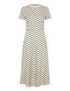 Modern F&F Midi Dress Polvipituinen Mekko Navy Tommy Hilfiger