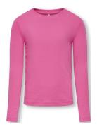 Kogriley O-Neck L/S Top Jrs Tops T-shirts Long-sleeved T-shirts Pink K...